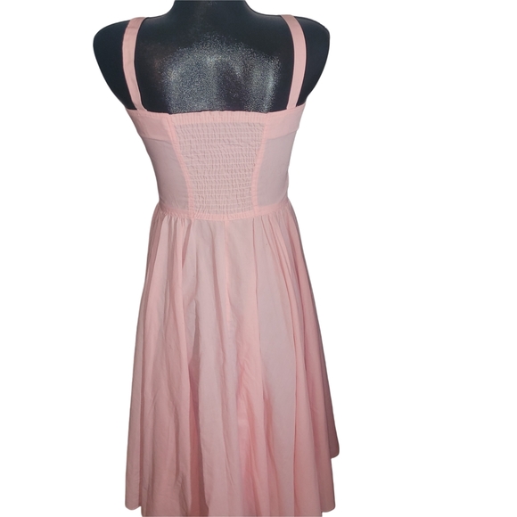 Pink Sleeveless Retro Vibes Dress - Picture 7 of 8